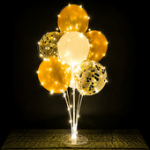 Glowy Confetti Balloon Bouquet
